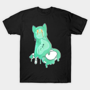 Space Cat - Green Alien Slime T-Shirt